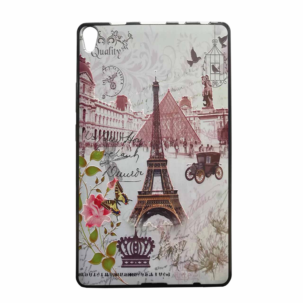 کاور ژله‌ای طرح ایفل / تبلت لنوو Tab 3 8 Plus 8703R