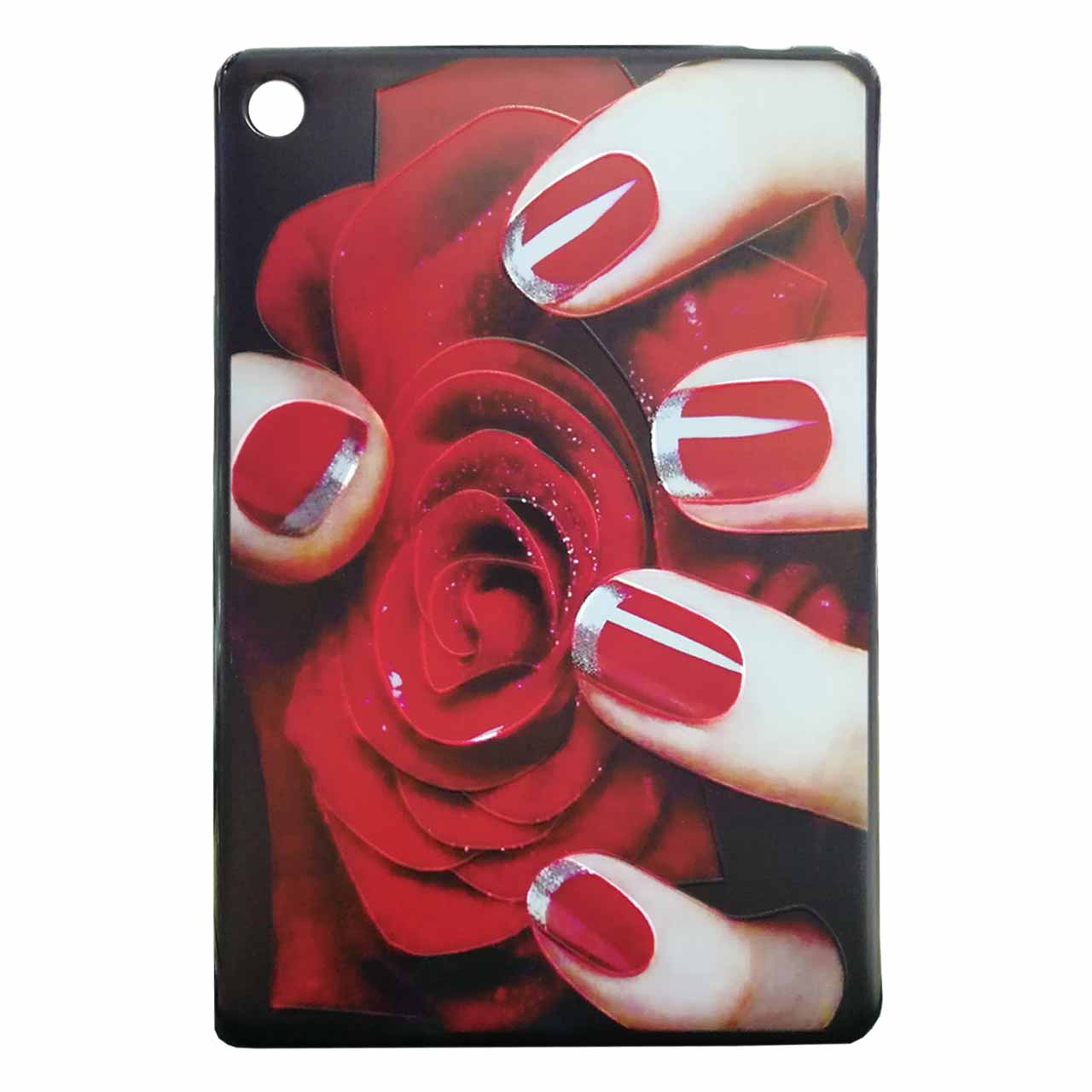 کاور ژلهای طرح رز/ تبلت هواوی MediaPad 10 M5 Lite