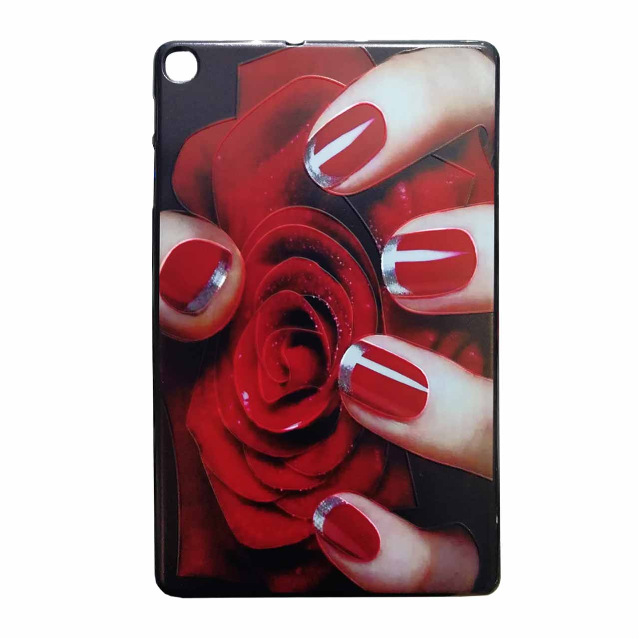 کاور ژلهای طرح رز مدل Samsung Galaxy tab A 10.1 / T510-T515