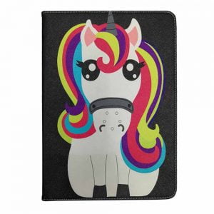 کیف کلاسوری طرح یونیکورن / تبلت اپل ipad 5، 6، 7، 8