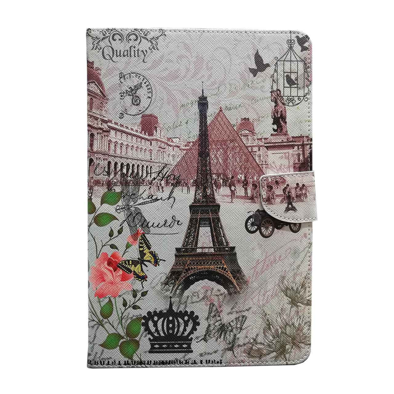 کیف کلاسوری طرح ایفل / تبلت سامسونگ Galaxy S6 T860-T865