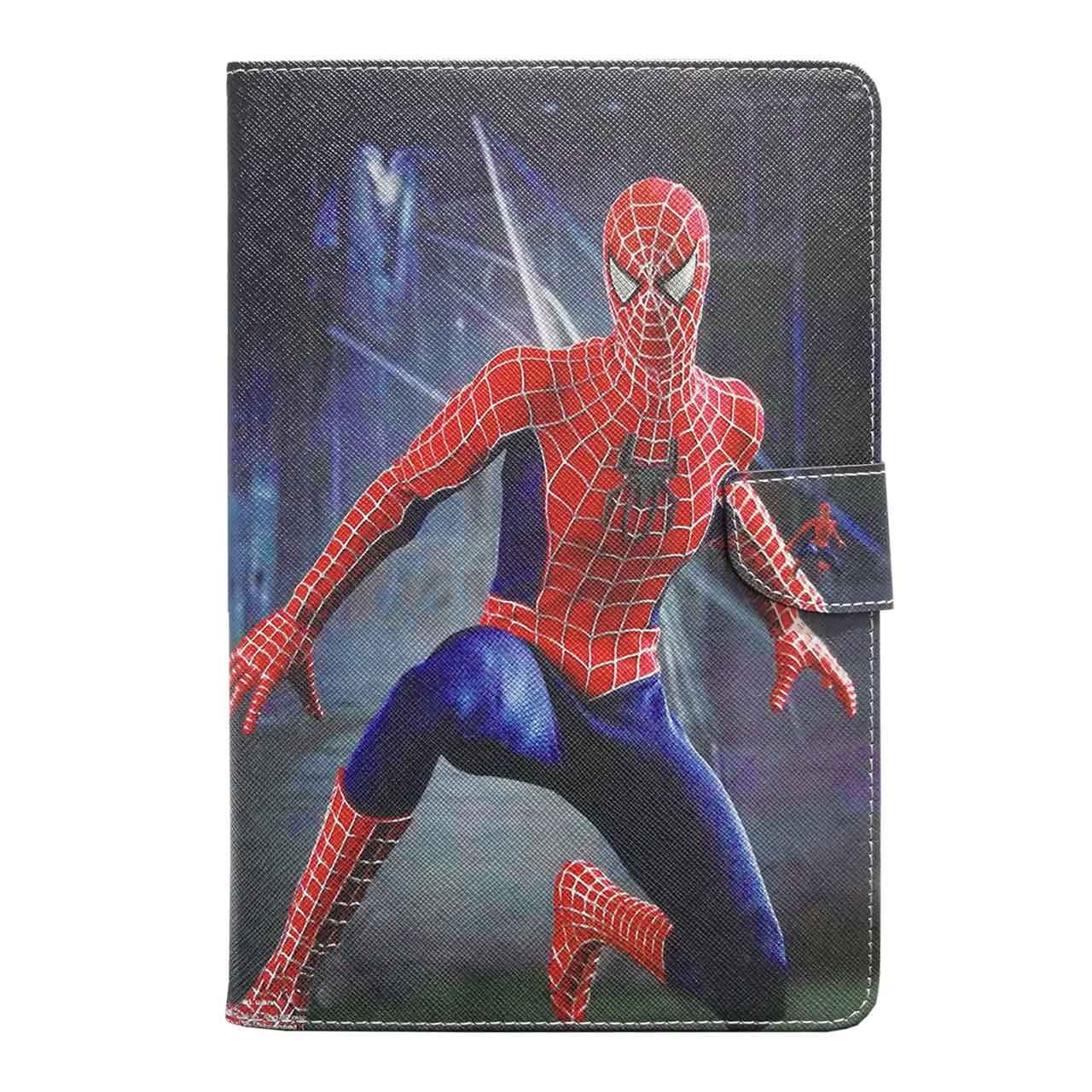 کیف کلاسوری طرح اسپایدرمن 1 / تبلت سامسونگ Galaxy S6 T860-T865