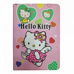 کیف کلاسوری طرح کیتی / تبلت اپل ipad 5، 6، 7، 8