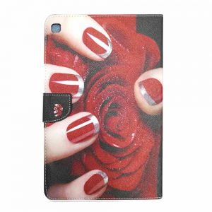 کیف کلاسوری طرح رز | تبلت سامسونگ Tab A 10.1 (T510-T515)