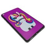 قاب ژلهای طرح یونیکورن بنفش مدل Samsung Galaxy tab A 8:0 / T290-T295