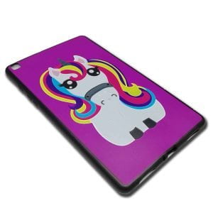 قاب ژلهای طرح یونیکورن بنفش مدل Samsung Galaxy tab A 8:0 / T290-T295