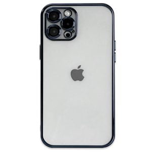 کاور ژله ای شفاف دور مشکی گوشی اپل Iphone 13Promax