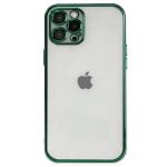 کاور ژله ای شفاف دور سبز گوشی اپل Iphone 13Promax