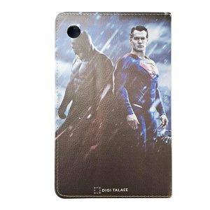 کیف طرحدار (با قاب اصلی) بتمن وسوپرمن | تبلت سامسونگ Galaxy Tab A9 - X110-X115
